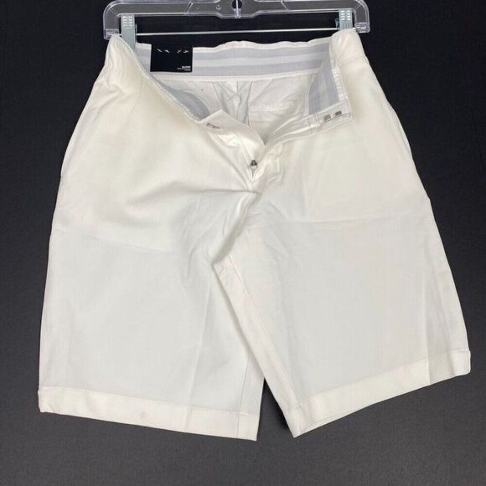 Under Armour Women's Golf Athletic Shorts NWT $75 Solid White 9” Inseam SZ 4 New